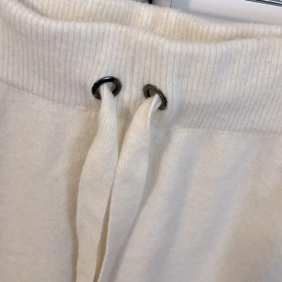 ZARA Knit Jogger Drawstring Wide Hem Wool Blend, Size L - Picture 4 of 9